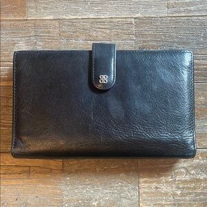 Bosca Leather Wallet and Check Book Holder🖤